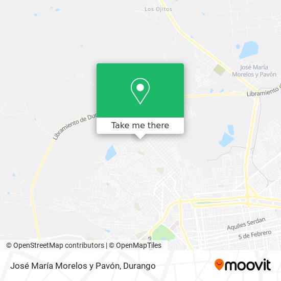 José María Morelos y Pavón map