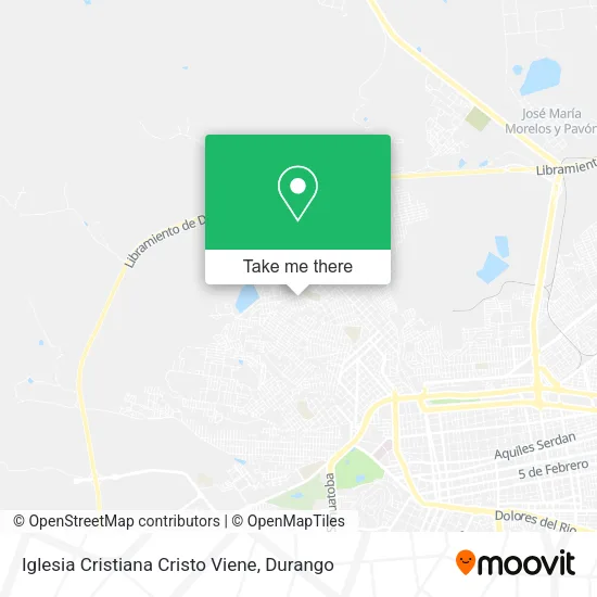 Mapa de Iglesia Cristiana Cristo Viene