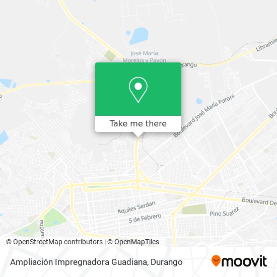 Mapa de Ampliación Impregnadora Guadiana
