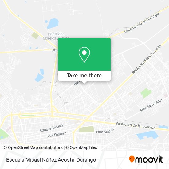 Mapa de Escuela Misael Núñez Acosta