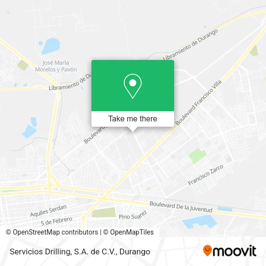 Mapa de Servicios Drilling, S.A. de C.V.