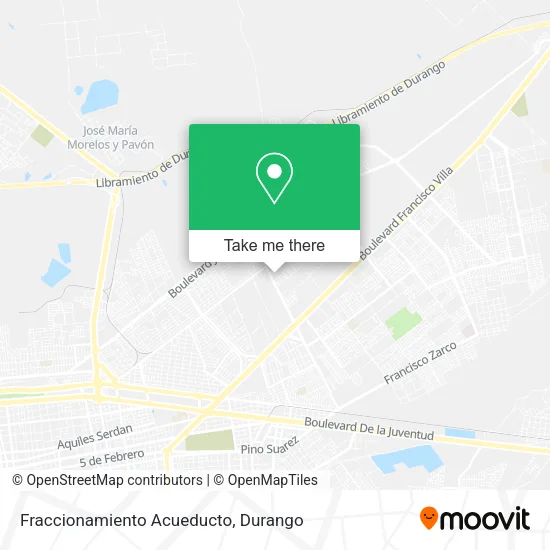 Mapa de Fraccionamiento Acueducto