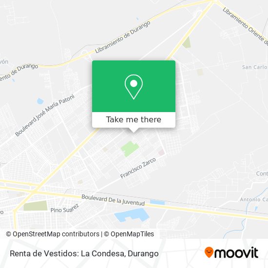 Renta de Vestidos: La Condesa map