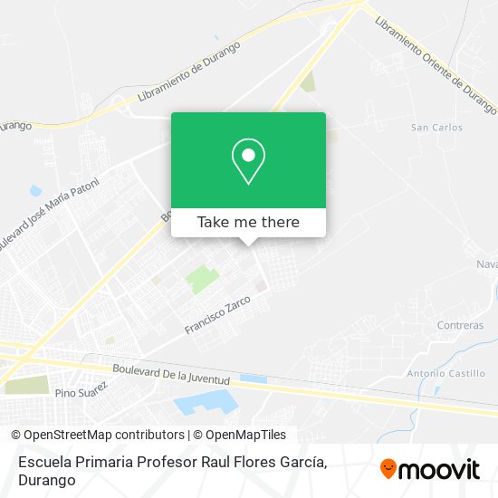 Mapa de Escuela Primaria Profesor Raul Flores García