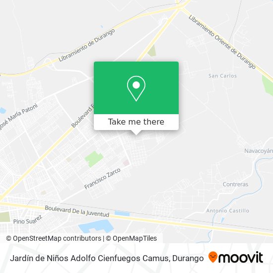 Mapa de Jardín de Niños Adolfo Cienfuegos Camus