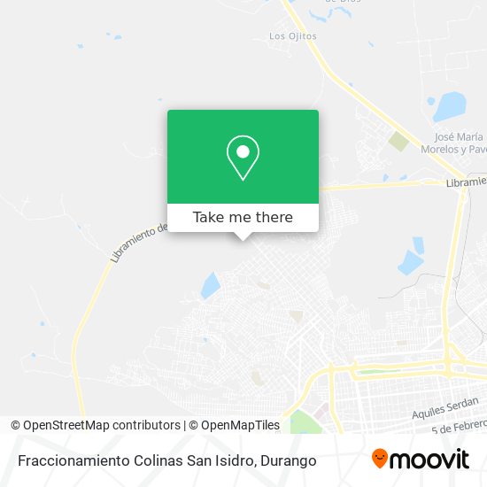 Fraccionamiento Colinas San Isidro map