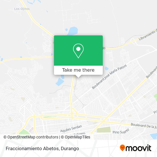 Mapa de Fraccionamiento Abetos