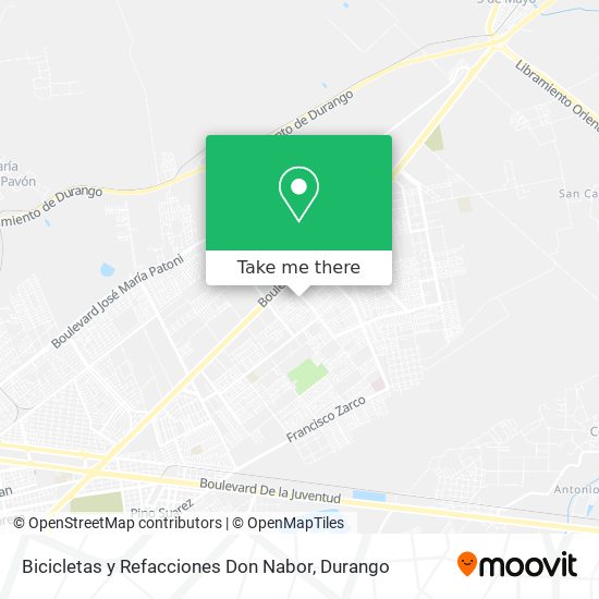 Bicicletas y Refacciones Don Nabor map