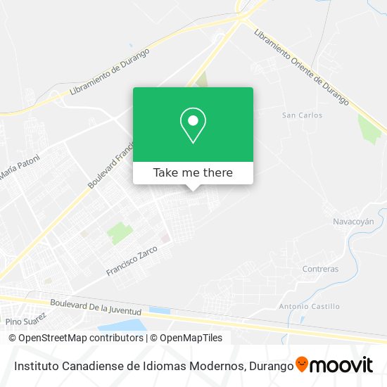 Instituto Canadiense de Idiomas Modernos map