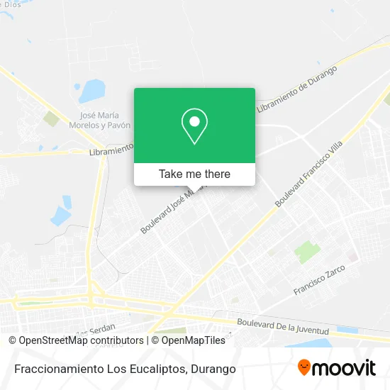 Mapa de Fraccionamiento Los Eucaliptos