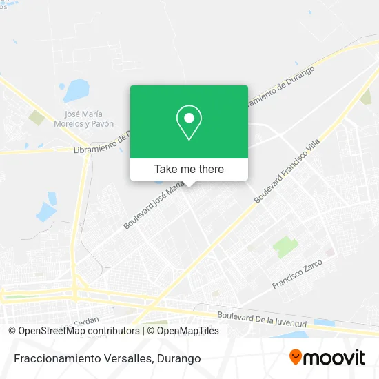 Mapa de Fraccionamiento Versalles