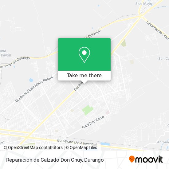 Reparacion de Calzado Don Chuy map