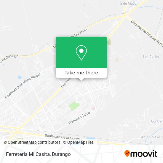 Mapa de Ferreteria Mi Casita