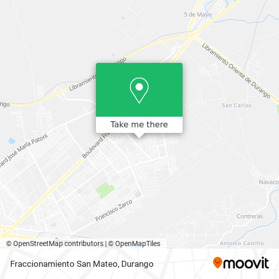 Fraccionamiento San Mateo map