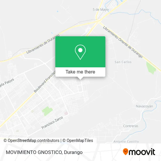 MOVIMIENTO GNOSTICO map