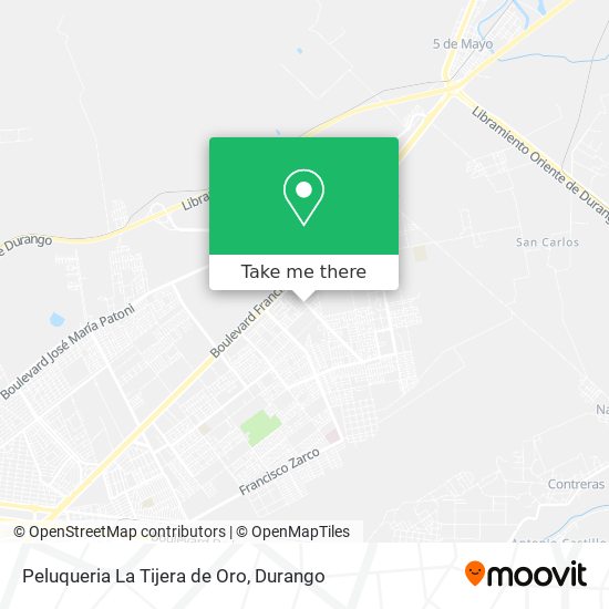 Mapa de Peluqueria La Tijera de Oro