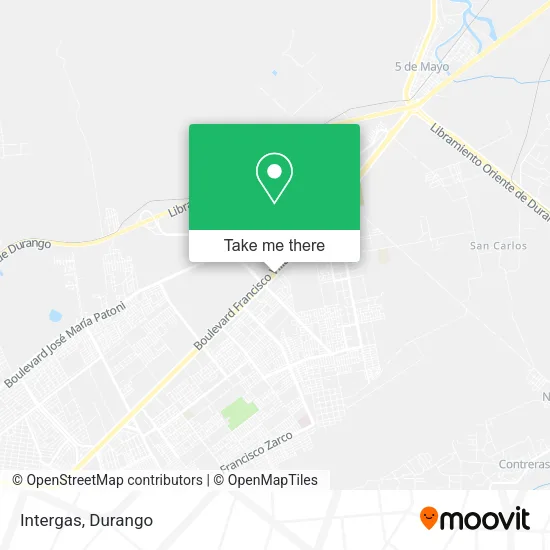 Mapa de Intergas