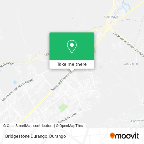 Bridgestone Durango map