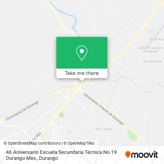 46 Aniversario Escuela Secundaria Técnica No 19 Durango Mex. map