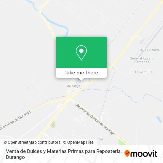 Venta de Dulces y Materias Primas para Reposteria map