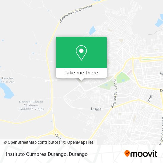 Mapa de Instituto Cumbres Durango