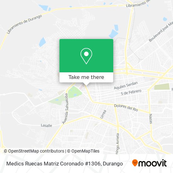 Medics Ruecas Matriz Coronado #1306 map