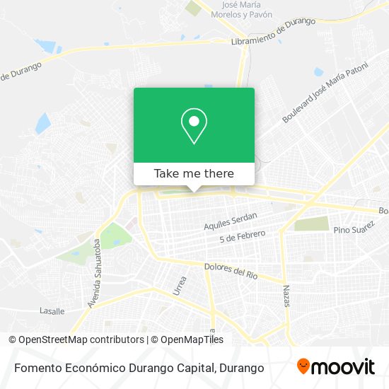 Mapa de Fomento Económico Durango Capital