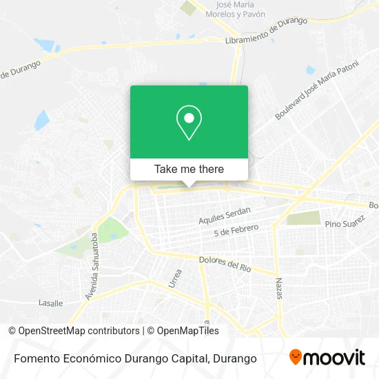 Mapa de Fomento Económico Durango Capital