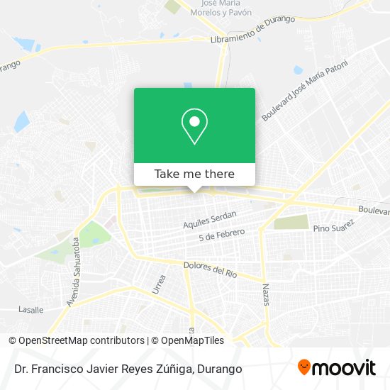 Mapa de Dr. Francisco Javier Reyes Zúñiga