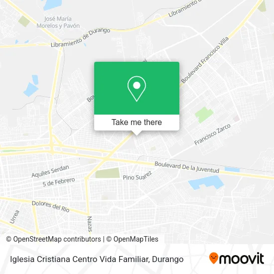 Mapa de Iglesia Cristiana Centro Vida Familiar