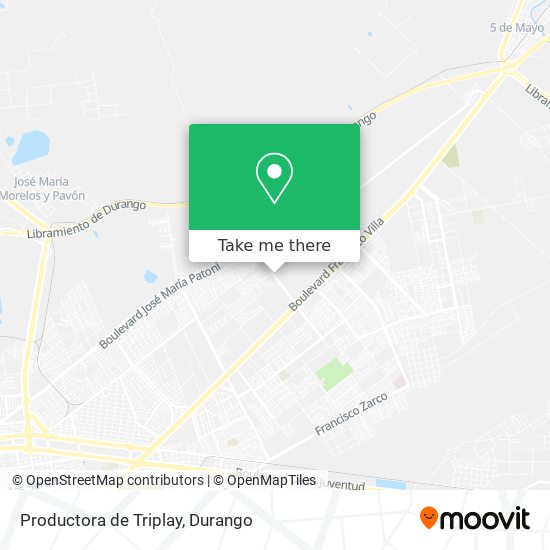 Productora de Triplay map