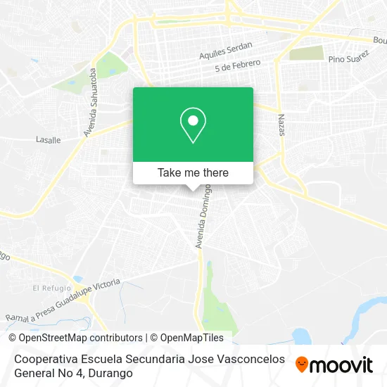 Mapa de Cooperativa Escuela Secundaria Jose Vasconcelos General No 4
