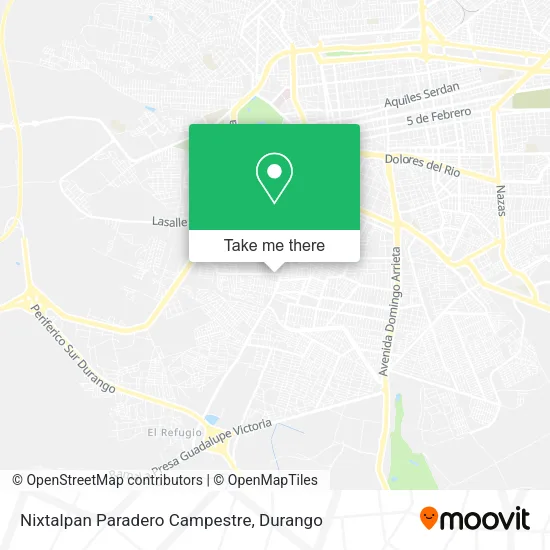 Mapa de Nixtalpan Paradero Campestre