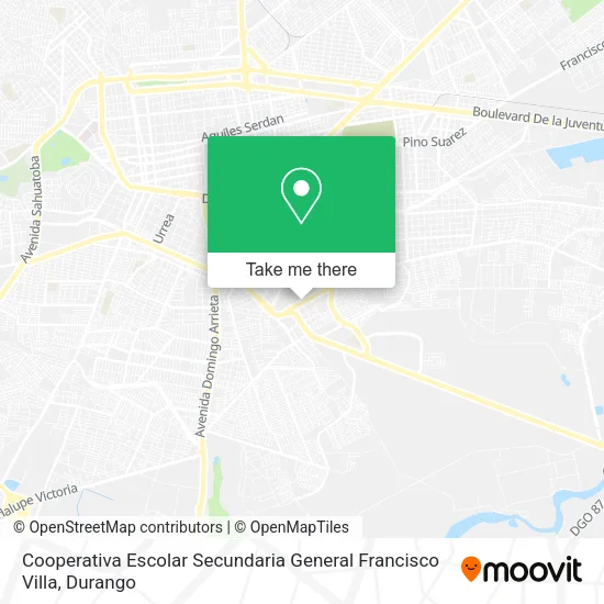 Mapa de Cooperativa Escolar Secundaria General Francisco Villa