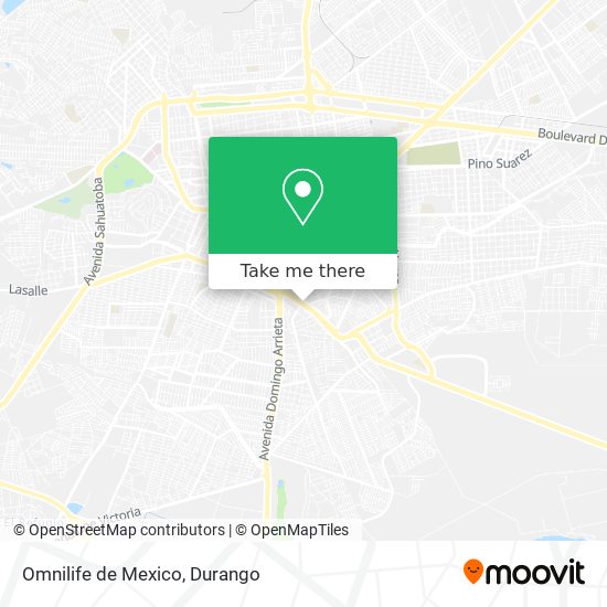 Mapa de Omnilife de Mexico