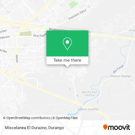 Miscelanea El Durazno map
