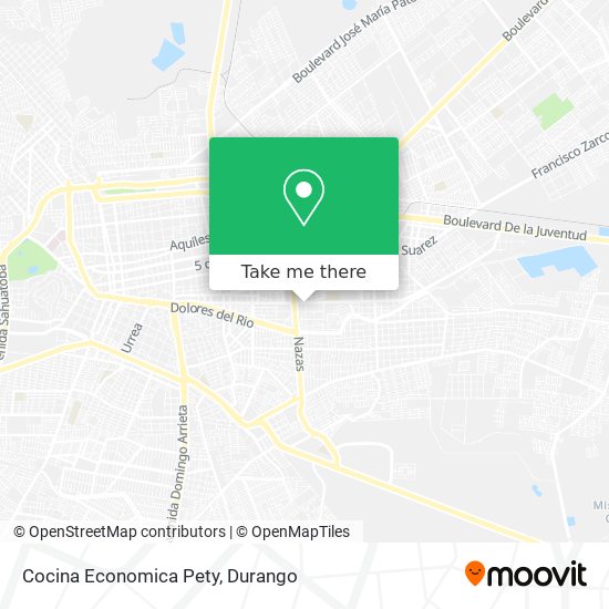 Mapa de Cocina Economica Pety