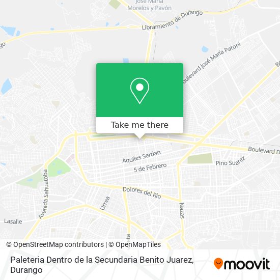 Paleteria Dentro de la Secundaria Benito Juarez map