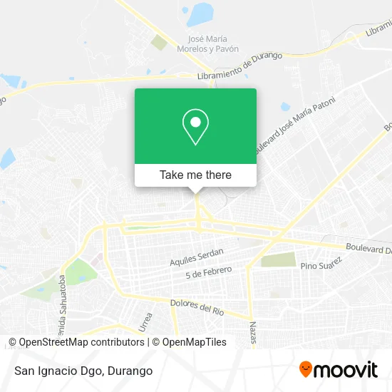 Mapa de San Ignacio Dgo