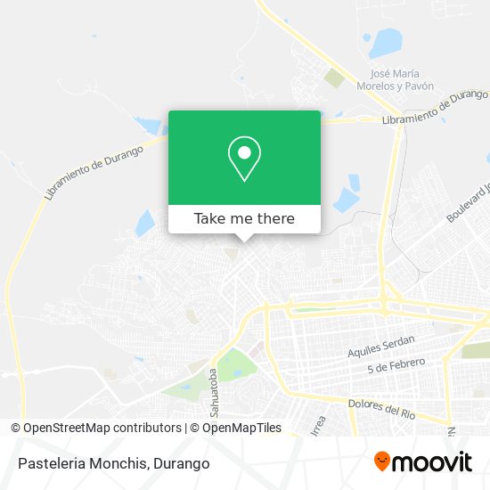 Mapa de Pasteleria Monchis