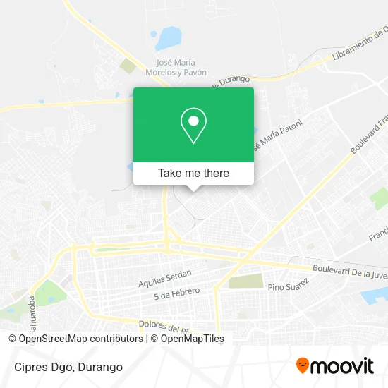 Mapa de Cipres Dgo