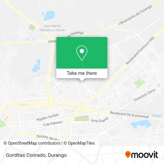 Mapa de Gorditas Conrado