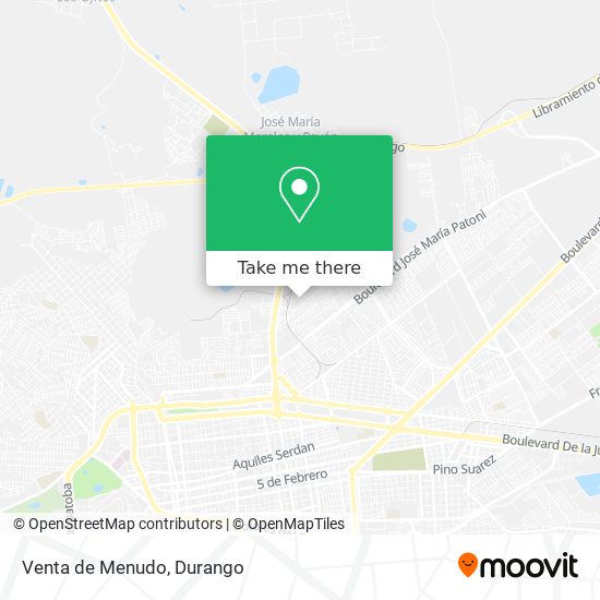 Venta de Menudo map