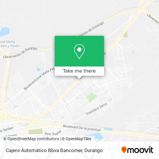 Cajero Automático Bbva Bancomer map