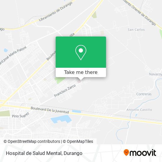 Mapa de Hospital de Salud Mental