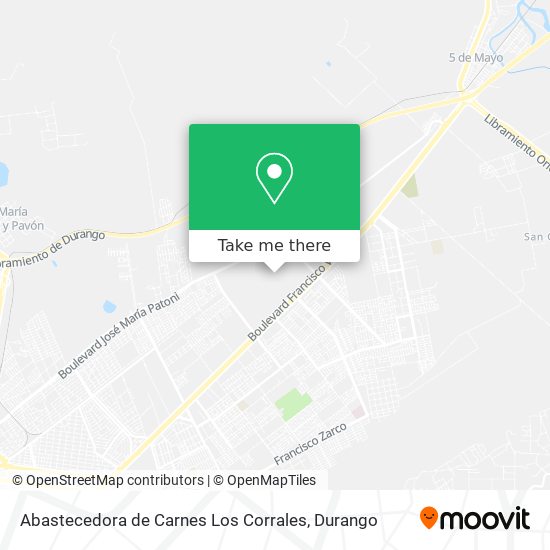 Abastecedora de Carnes Los Corrales map