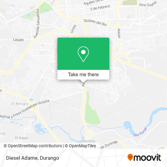 Mapa de Diesel Adame