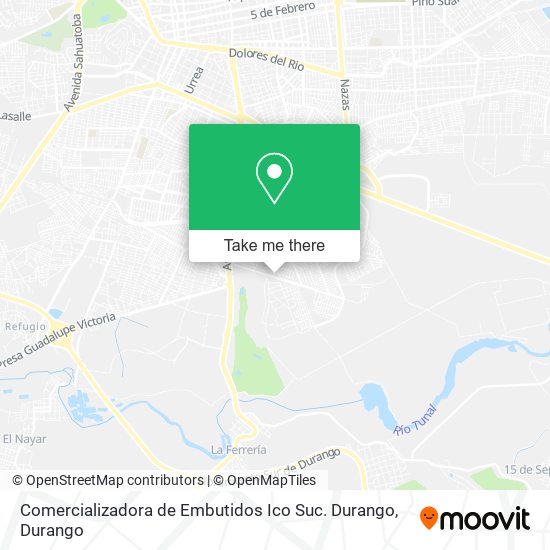 Comercializadora de Embutidos Ico Suc. Durango map