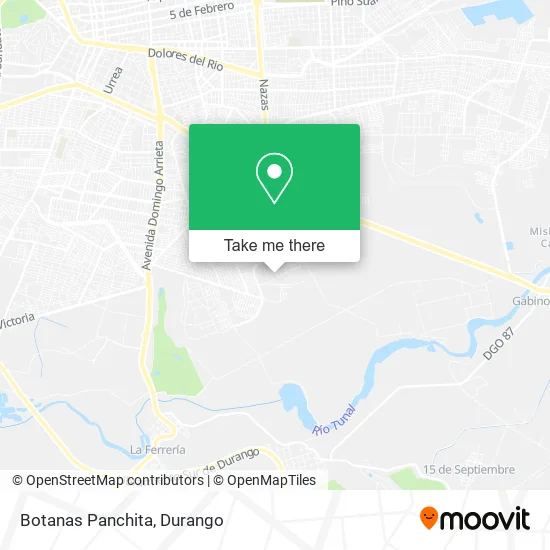 Botanas Panchita map