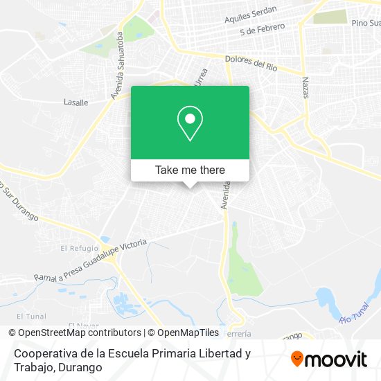 Cooperativa de la Escuela Primaria Libertad y Trabajo map